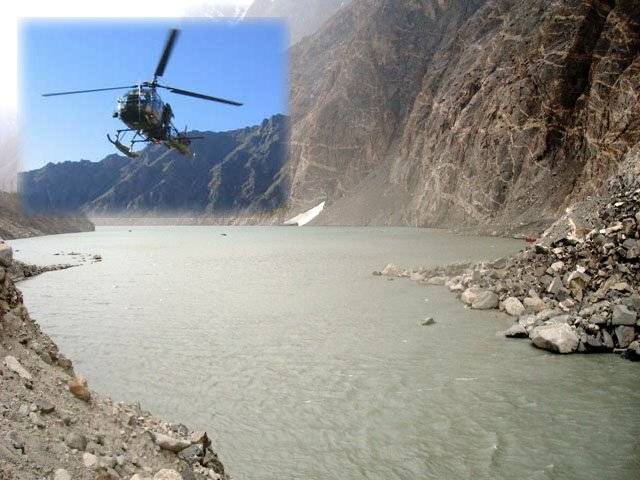 عطاء آباد جھیل سے پانی کا اخراج چھ ہزارتین سوتینتیس کیوسک ہوگیا ،  خراب موسم کے باعث آج ہنزہ میں  ہیلی کاپٹر سروس معطل ہے ۔