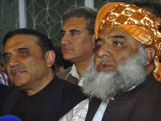 صدرآصف زرداری بھی مولانا فضل الرحمٰن کو نہ مناسکے، جے یوآئی نے حکومتی بینچوں پربیٹھنے سے انکارکردیا ہے