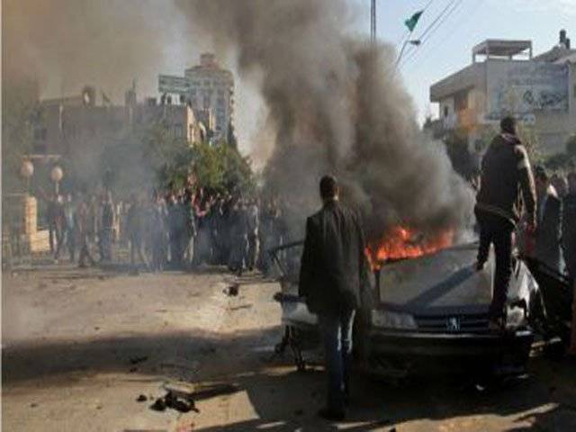 اسرائیلی کی جانب سے غزہ میں فضائی حملوں کے نتیجےمیں تین فلسطینی شہید ۔