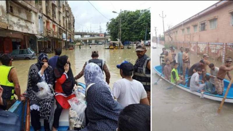 سندھ میں پاک فوج کی امدادی سرگرمیاں، کراچی کے مختلف علاقوں میں آرمی موبائل ہسپتال قائم