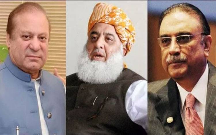 نواز شریف اور زرداری کا مولانا فضل الرحمان کو ٹیلیفون، خیریت دریافت کی