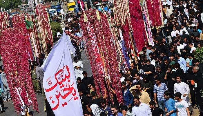 کراچی: 9 محرم الحرام کا مرکزی جلوس نمائش چورنگی سے بر آمد ہوگا