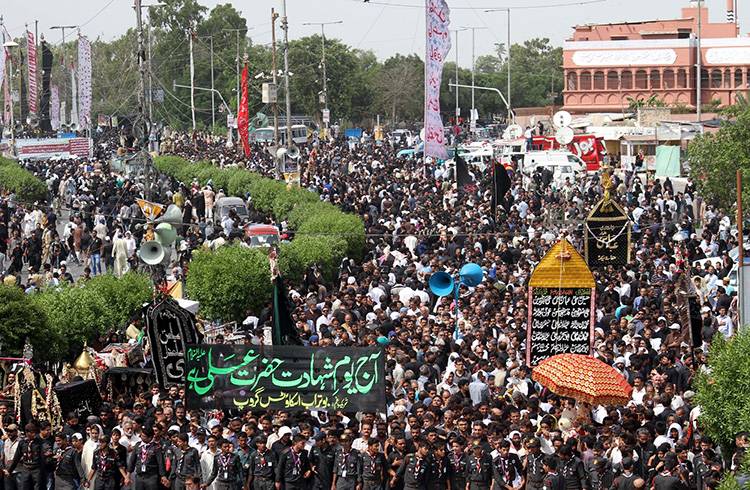 یوم شہادت حضرت علی کرم اللہ وجہہ پر ملک کے مختلف شہروں میں جلوس