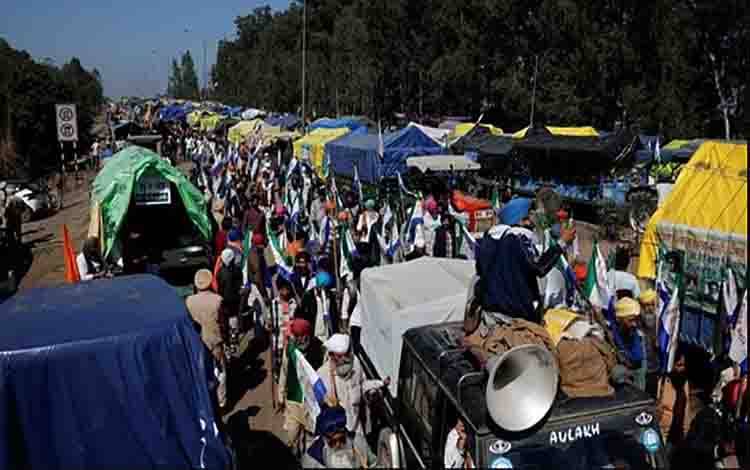  کسانوں کا احتجاج، متعدد ہندوستانی اضلاع میں موبائل و انٹرنیٹ بند