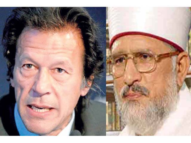 طاہر القادری اور عمران خان کے مطالبات میں یکسانیت آنا شروع ہو گئی 