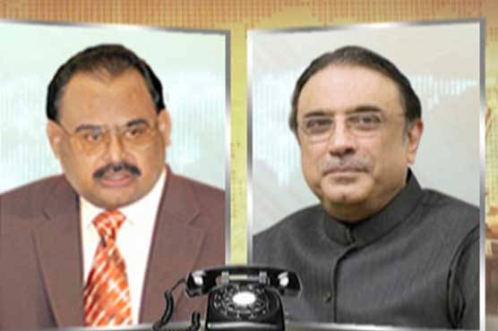 زرداری، الطاف ٹیلی فونک رابطہ کراچی آپریشن پر تبادلہ خیال، یمن کے ایشو پر اے پی سی بلانے کا مطالبہ 