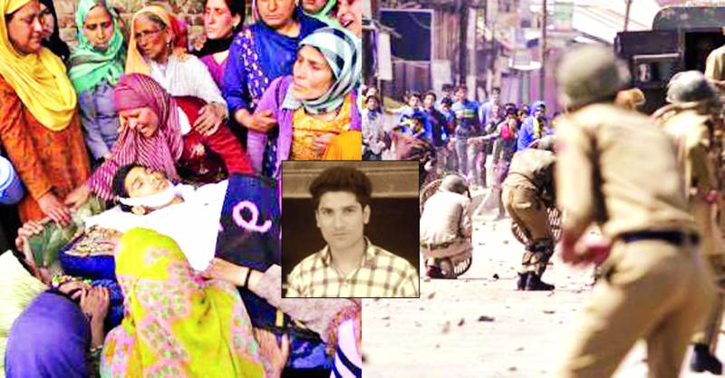 مقبوضہ کشمیر: حریت رہنمائوں کی گرفتاریوں کے خلاف ہڑتال‘ مظاہرے: بھارتی فوج کی فائرنگ‘ نوجوان شہید