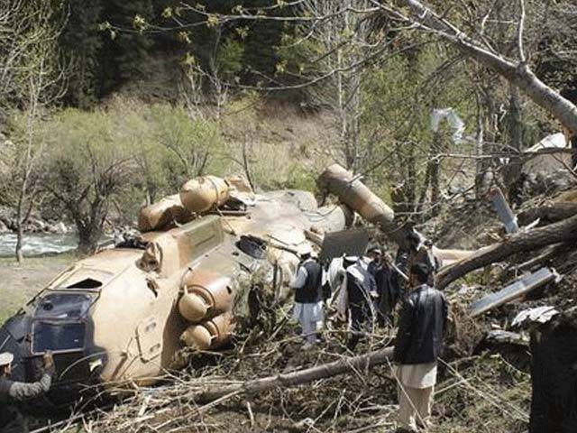 ہیلی کاپٹر حادثہ : بارہ شہدا کی میتیں راولپنڈی منتقل‘ ڈی این اے ٹیسٹ سے شناخت ہو گی 