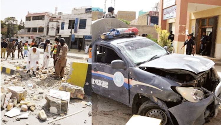 کوئٹہ میں پھر بم دھماکہ شرعی عدالت کے جج ظہور شاہوانی کو نشانہ بنانے کی کوشش