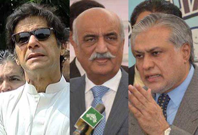 پانامہ لیکس: تحقیقات کے لئے نیا قانون لائیں گے: اسحاق ڈار، خورشید شاہ، ثبوت مل گیا، سپریم کورٹ جائیں گے: عمران کا اعلان 