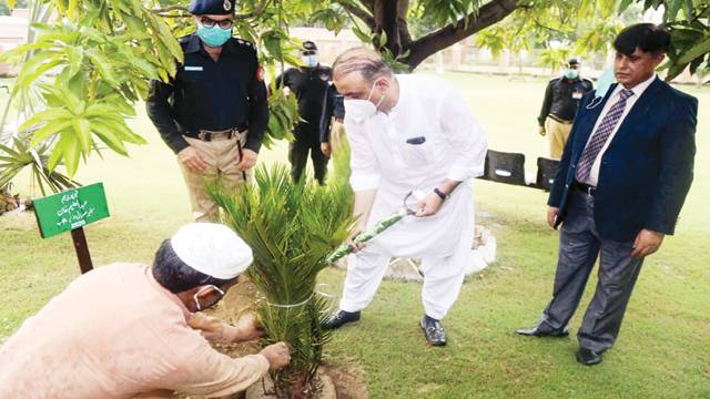 عبدالعلیم خان کادورہ کوٹ لکھپت جیل ‘500پھلدار درختوں کا عطیہ