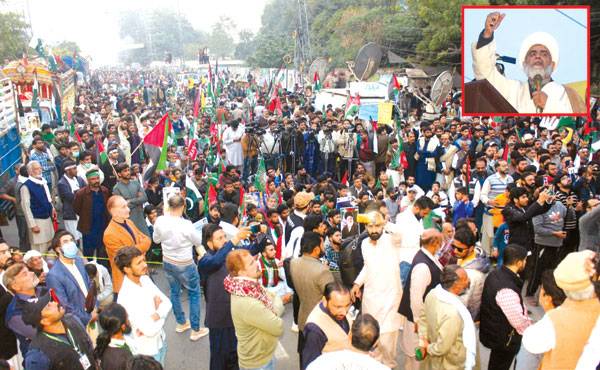 مجلس وحدت مسلمین کا غزہ مارچ‘ 2 ریاستی حل نہیں مانتے: راجہ ناصر