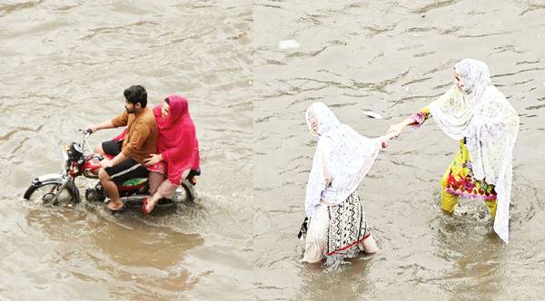 لاہور، بارش کا 30 سالہ ریکارڈ ٹوٹ گیا: حادثات، 4 بچے، شیخوپورہ میں ایک خاندان کے 4 افراد جاں بحق